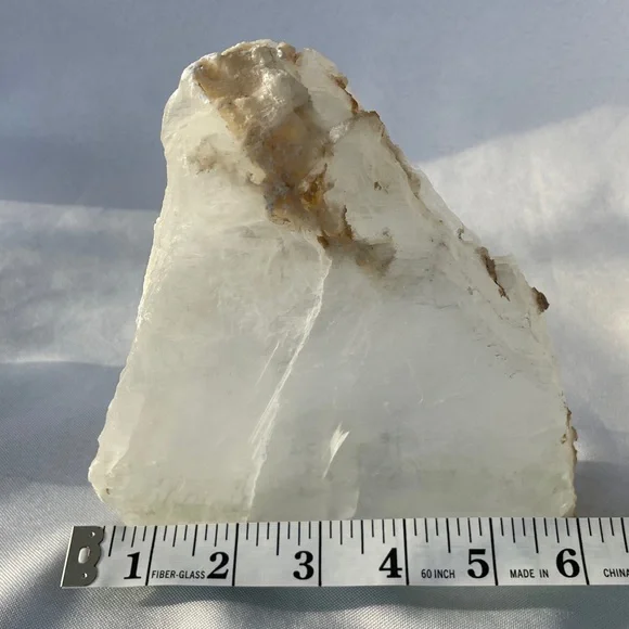 Natural Selenite Crystal Display (Lots of Rainbows!)